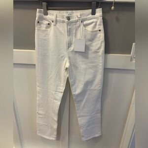 Pistola women’s size 27 high rise slim straight antique White Jeans